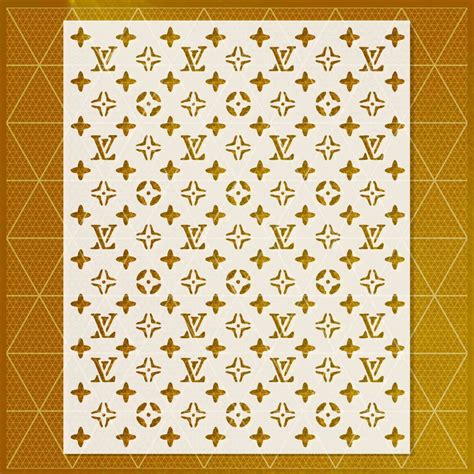 lv pattern stencil|louis vuitton Lv stencils.